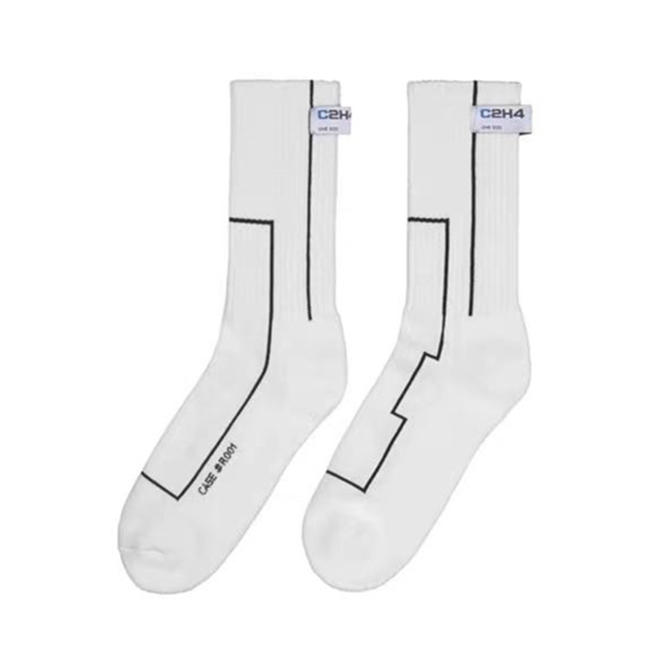 Tide C2H4 19FW Original Design In Tube Socks Sports Socks Cotton Socks Carolina Label Socks For Men And Women